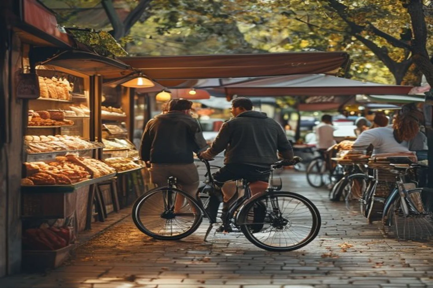 Bike to One Good Snack date-night setting.