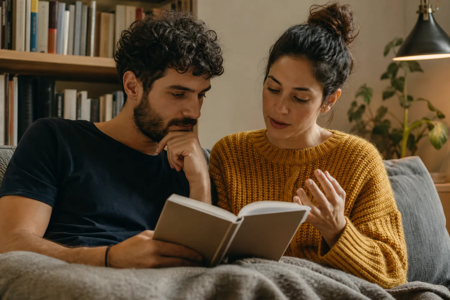 Couples Book Club for One Essay date-night setting.