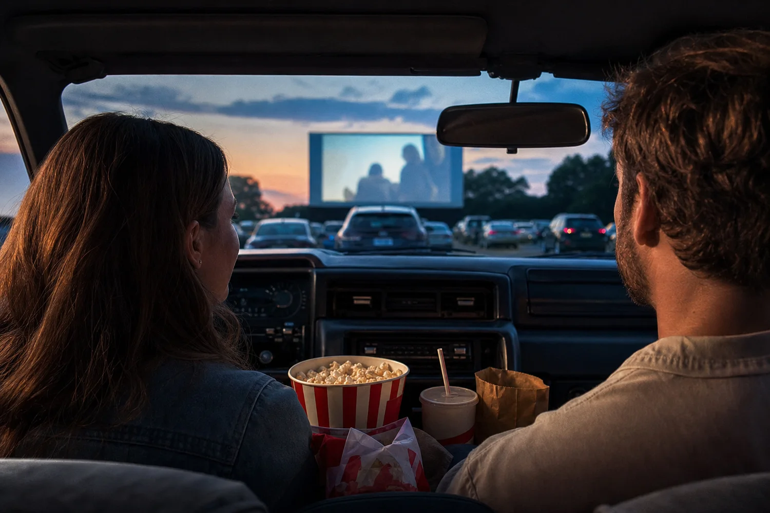 Drive-In Movie Night date-night setting.