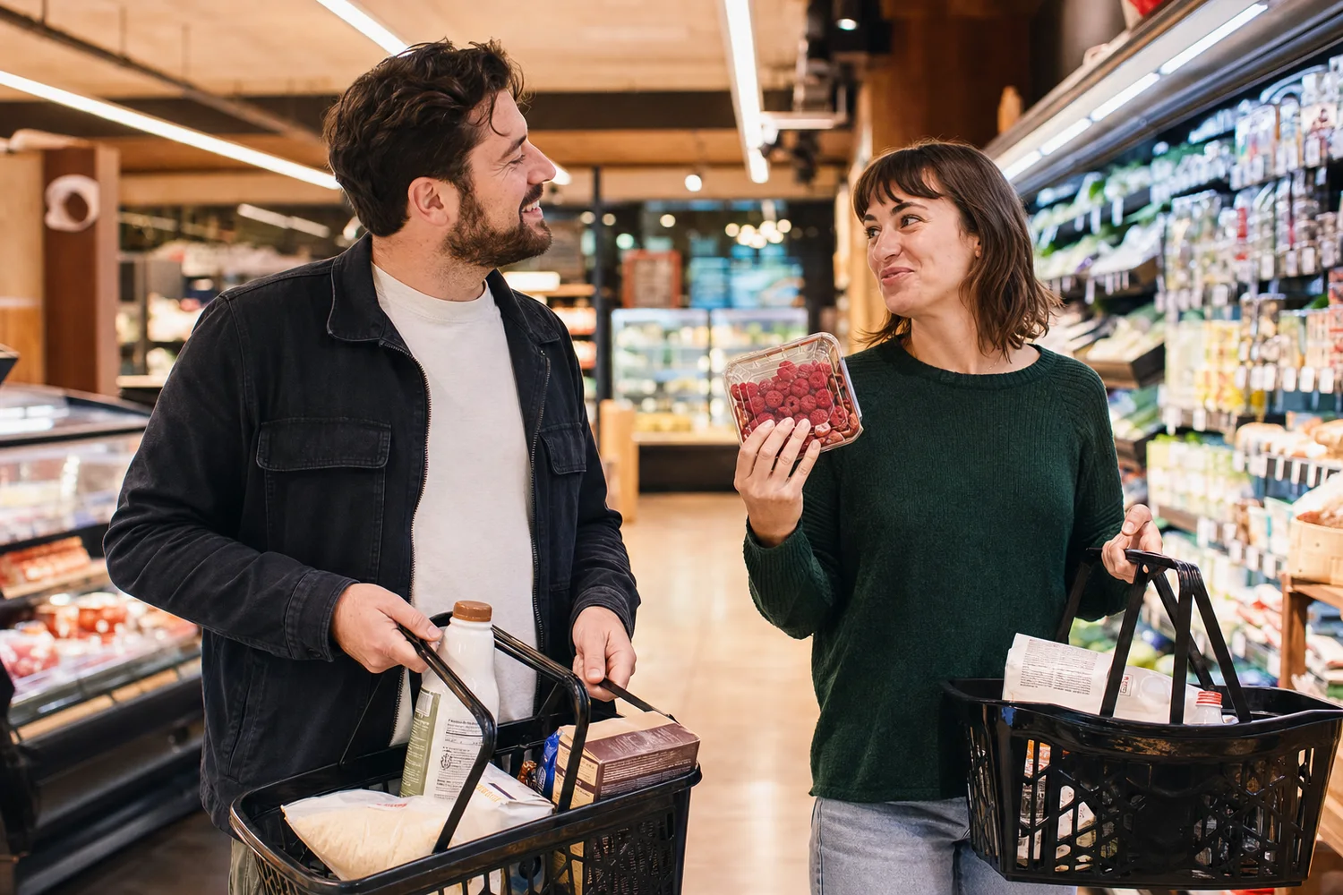 Five-Dollar Grocery Challenge date-night setting.