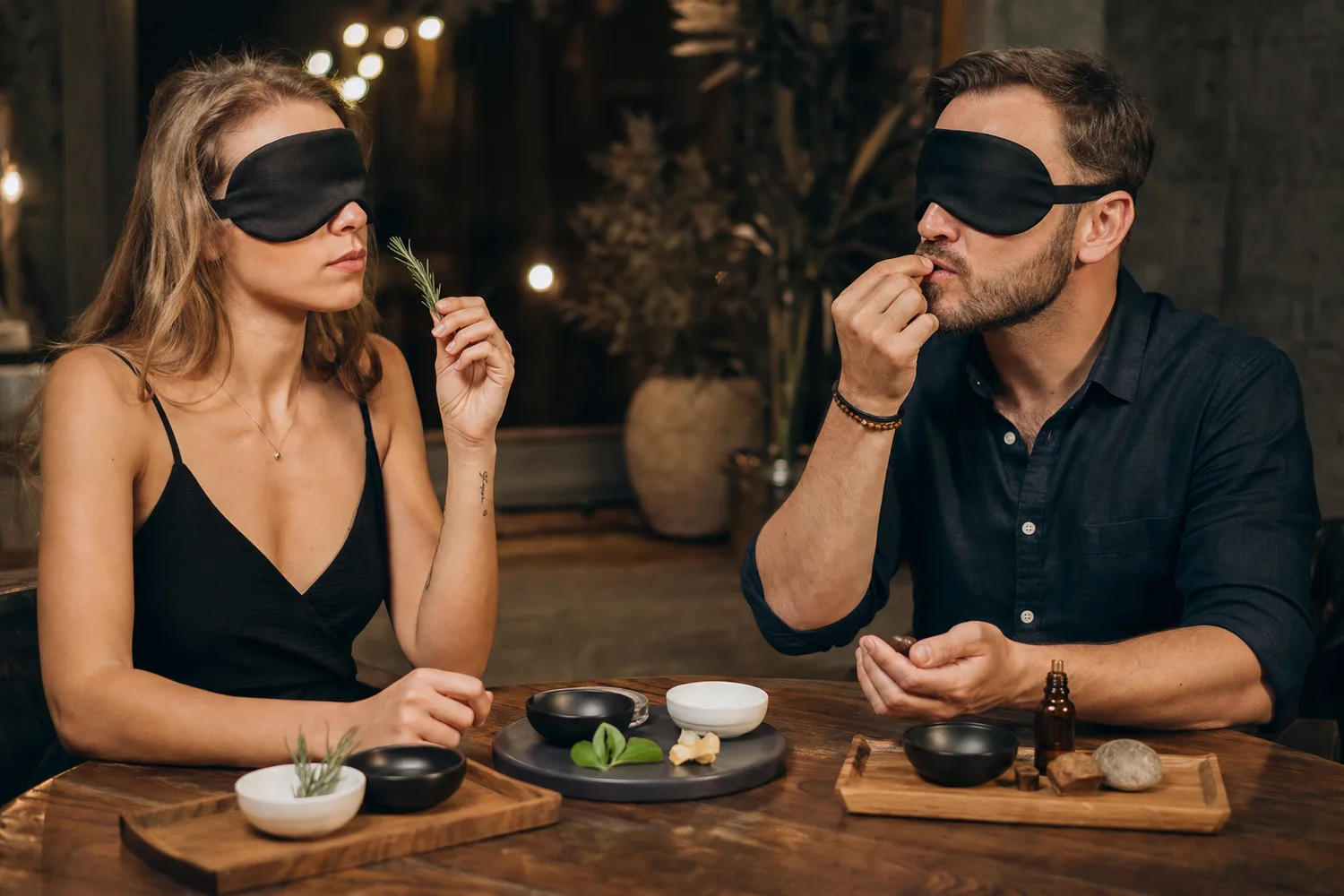 Five Senses Date date-night setting.