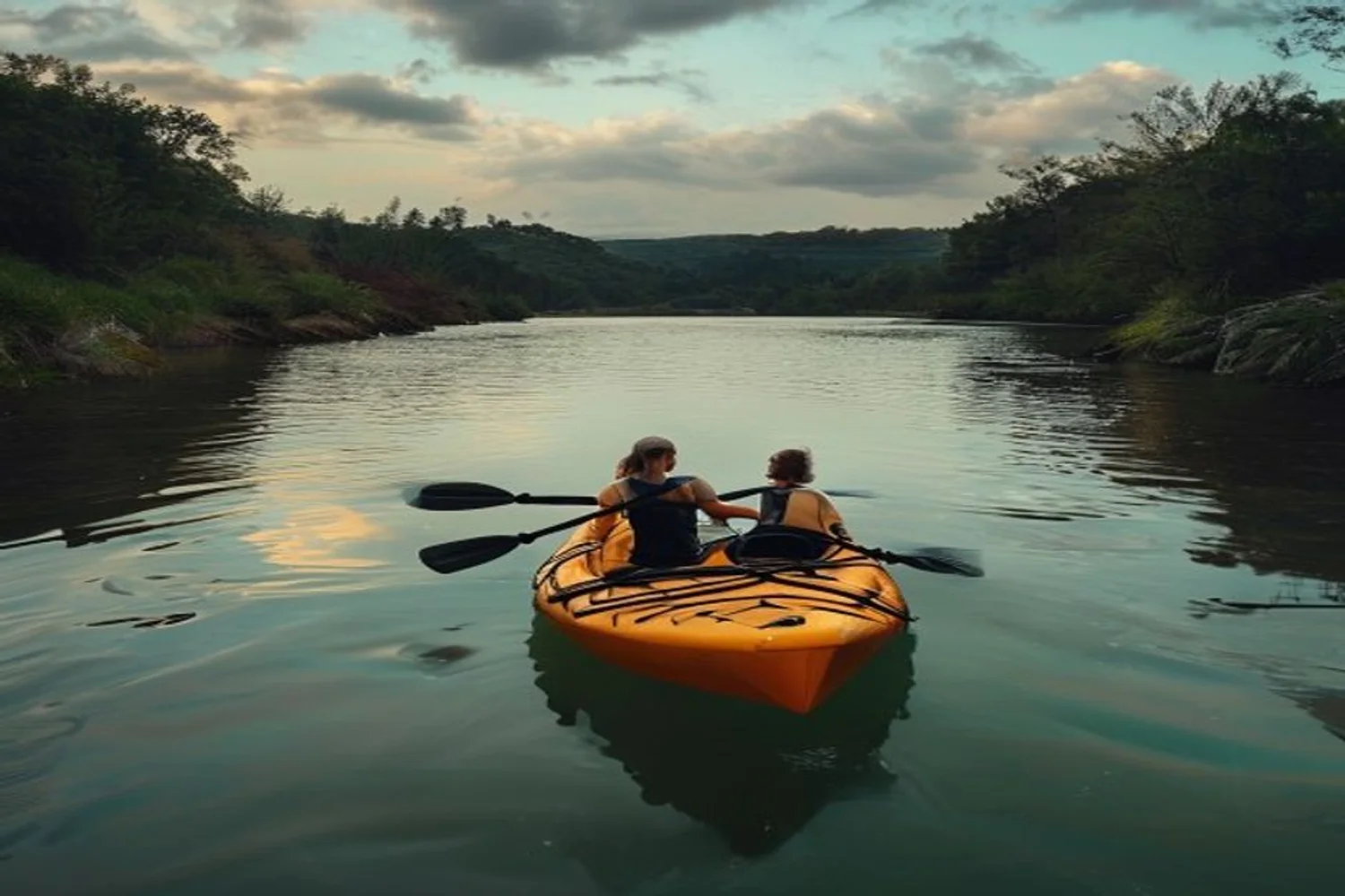 Kayak a Quiet Loop date-night setting.