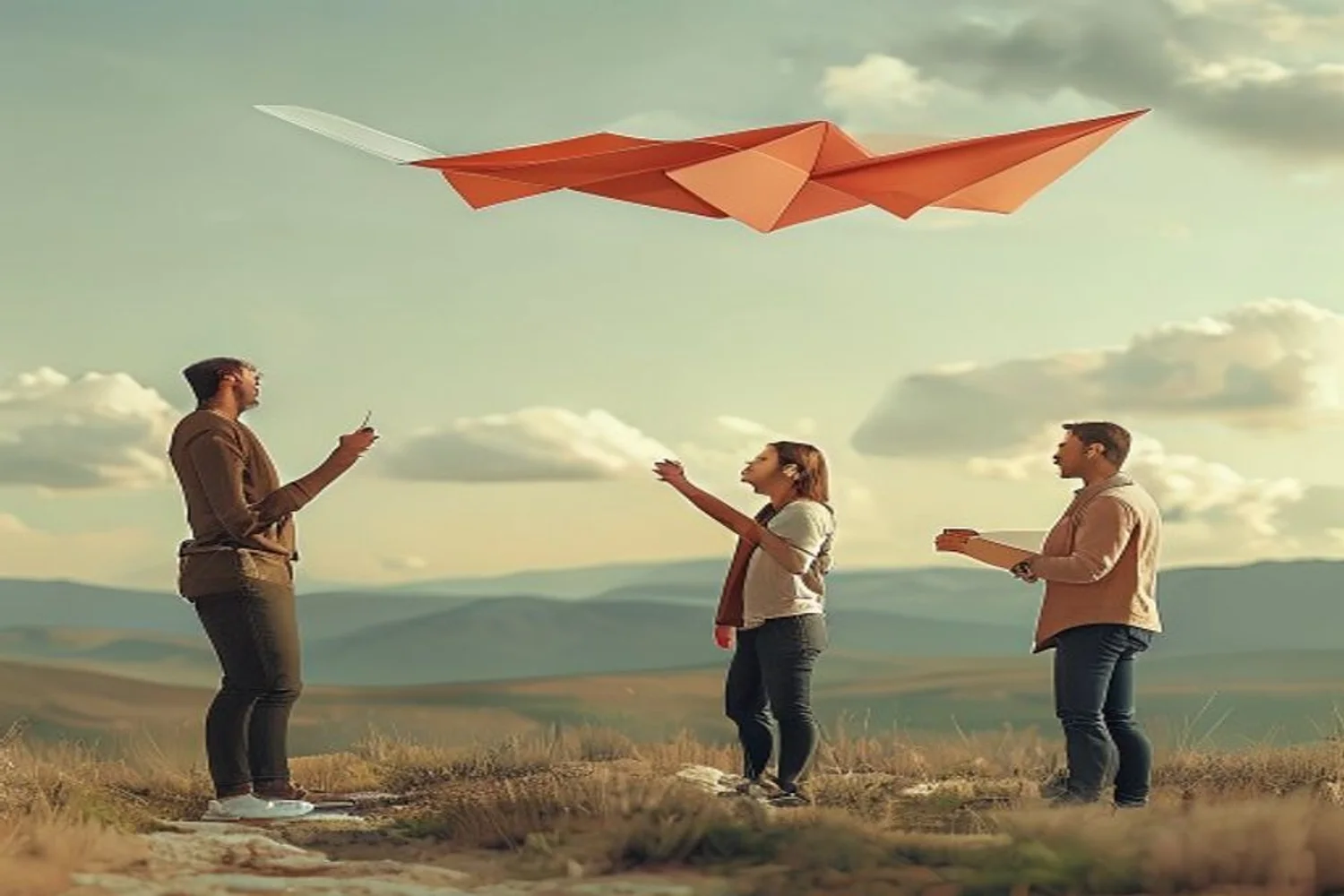 Paper Airplane Flight Lab date-night setting.