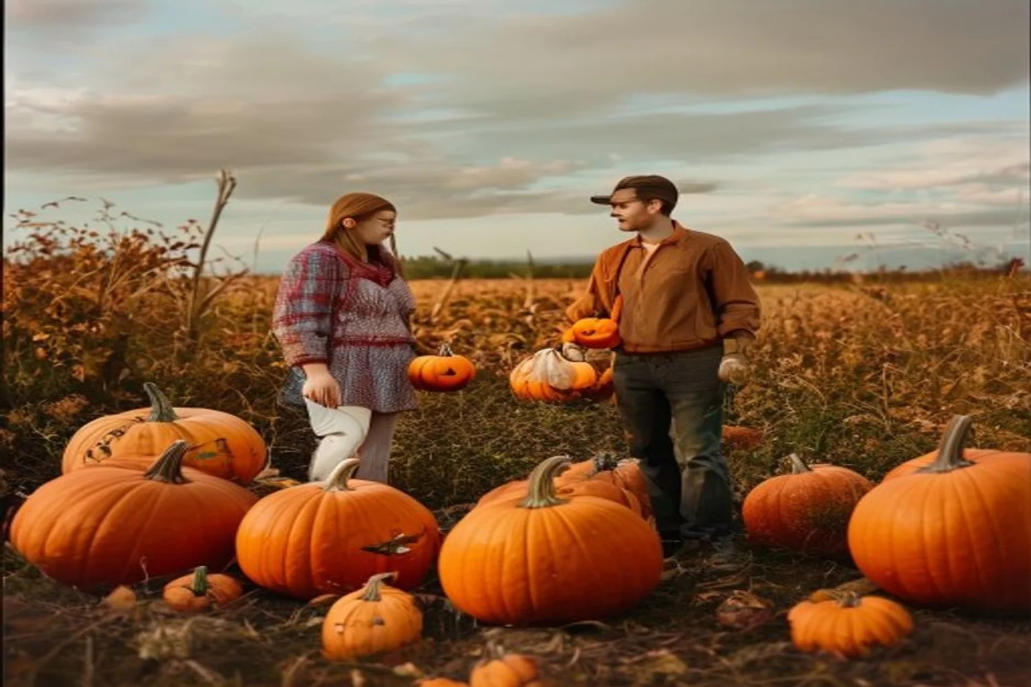 Pumpkin Patch Pick-Off date-night setting.