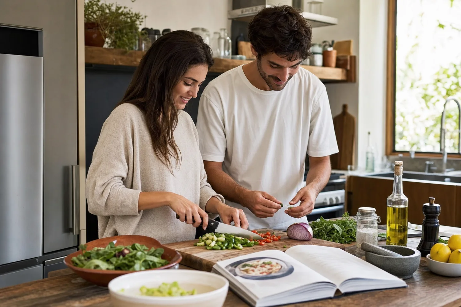 Recipe Roulette date-night setting.