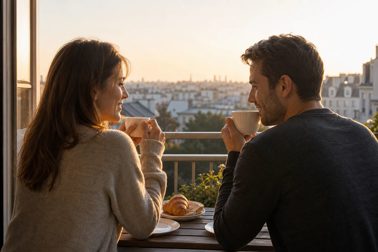Sunrise Coffee Date date-night setting.